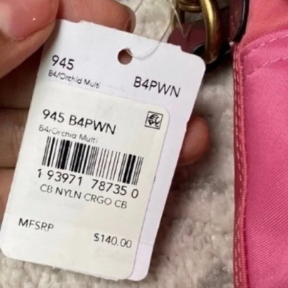 Coach Colorblock Nylon Cargo Crossbody (Orchid Multi) Nwt!💖 - Picture 7 of 7